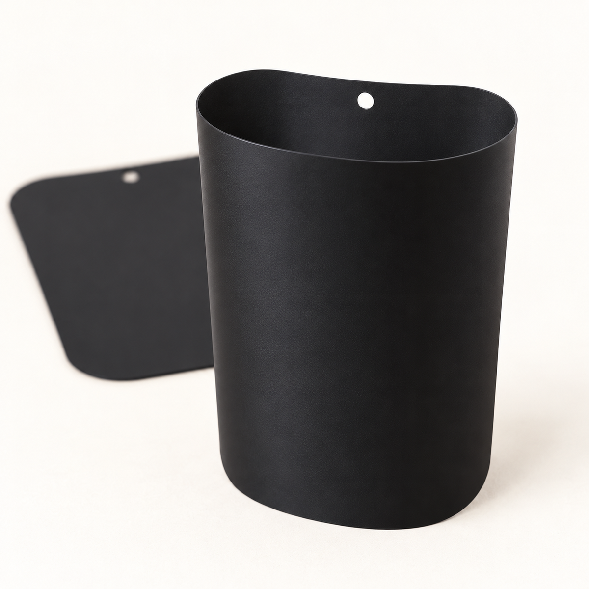 Construction detail of black boot shaper sheets, set of 2.