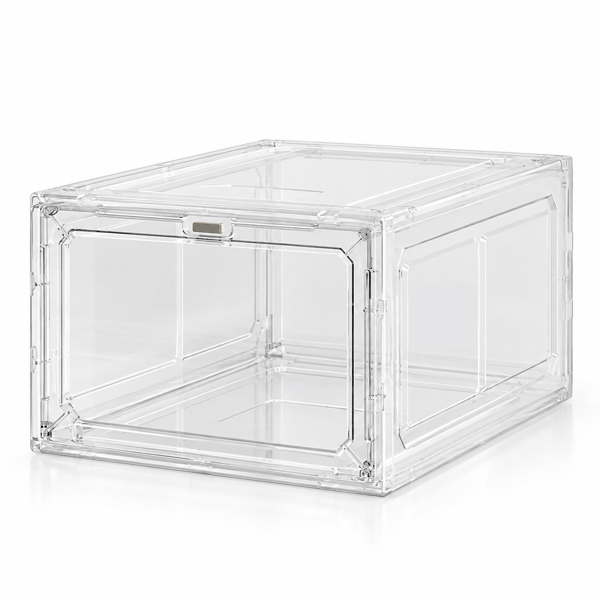 Clear Magnetic Shoe Box on a white background.