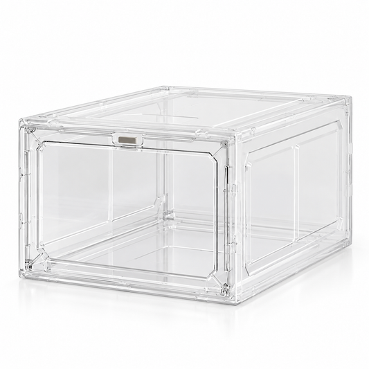 Clear Magnetic Shoe Box on a white background.